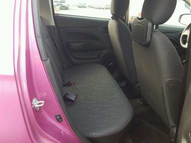 ML32A3HJ6EH008331 - 2014 MITSUBISHI MIRAGE PINK photo 6