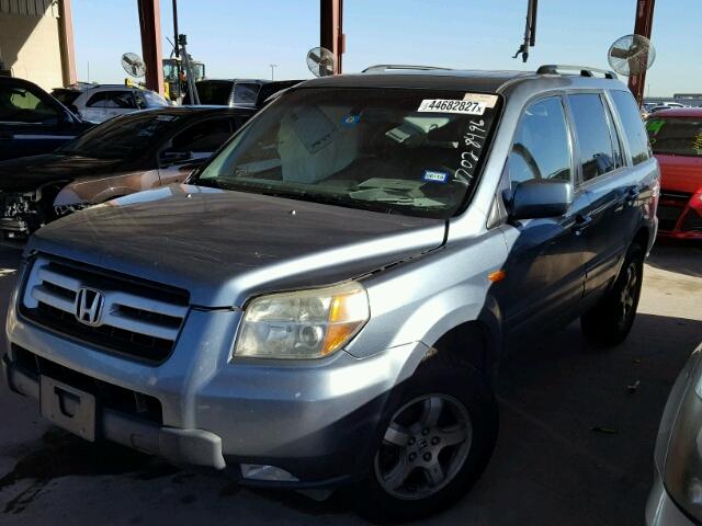 2HKYF18506H510433 - 2006 HONDA PILOT TURQUOISE photo 2