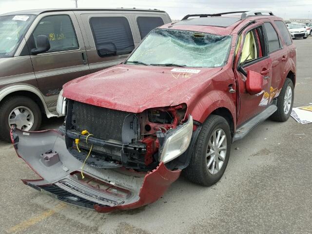 4M2CU97G09KJ01818 - 2009 MERCURY MARINER RED photo 2