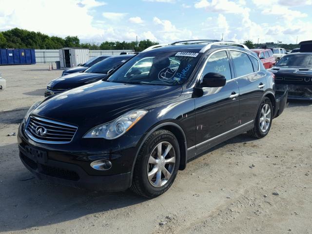 JNKAJ09E68M303318 - 2008 INFINITI EX35 BASE BLACK photo 2