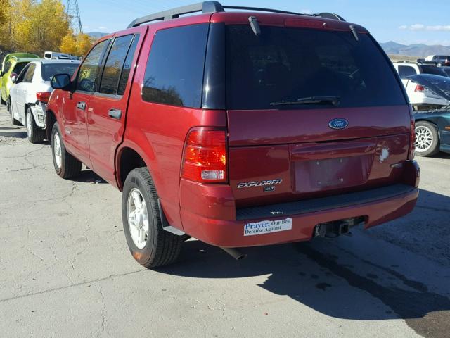 1FMZU73K45UB10269 - 2005 FORD EXPLORER RED photo 3