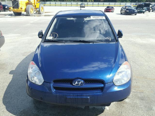 KMHCM3AC3AU168507 - 2010 HYUNDAI ACCENT BLU BLUE photo 9