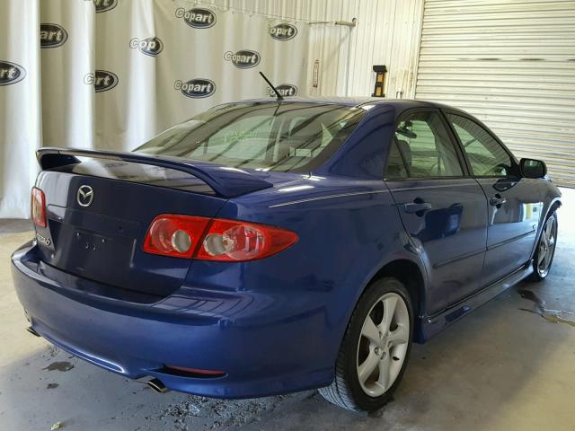 1YVHP80D655M10192 - 2005 MAZDA 6 BLUE photo 4