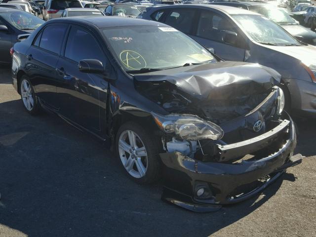 5YFBU4EE2DP169568 - 2013 TOYOTA COROLLA BA BLACK photo 1