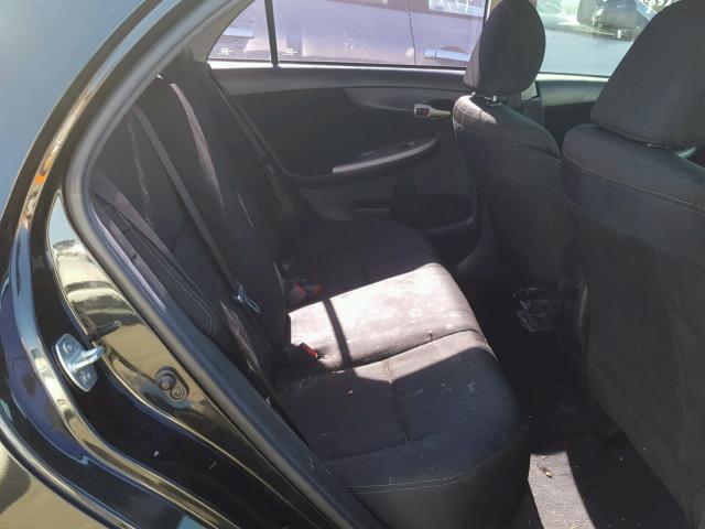 5YFBU4EE2DP169568 - 2013 TOYOTA COROLLA BA BLACK photo 6