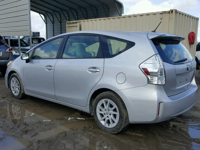 JTDZN3EU2D3284225 - 2013 TOYOTA PRIUS V SILVER photo 3