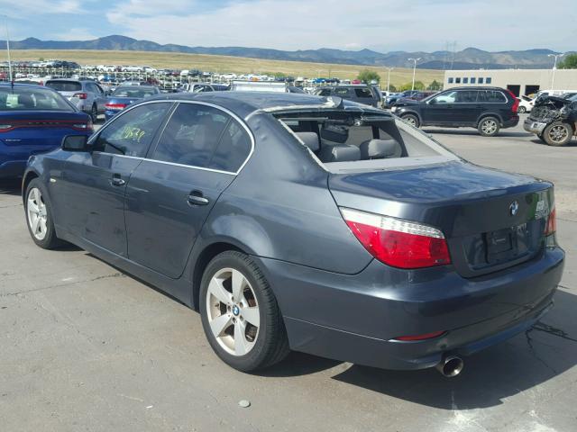 WBANV13568BZ48582 - 2008 BMW 528 XI BLUE photo 3