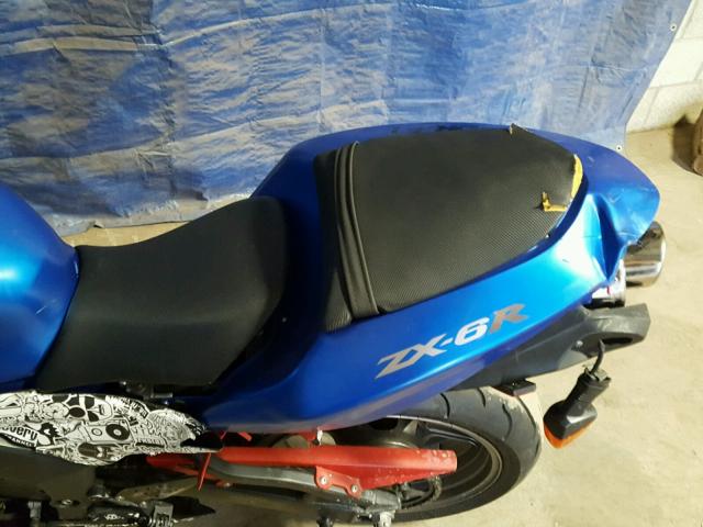 JKBZXJC116A046779 - 2006 KAWASAKI ZX636 C1 BLUE photo 6