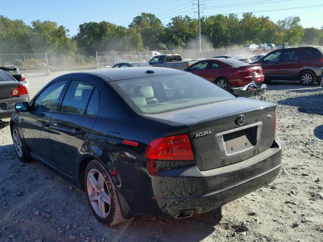 19UUA66225A066191 - 2005 ACURA TL BLACK photo 3