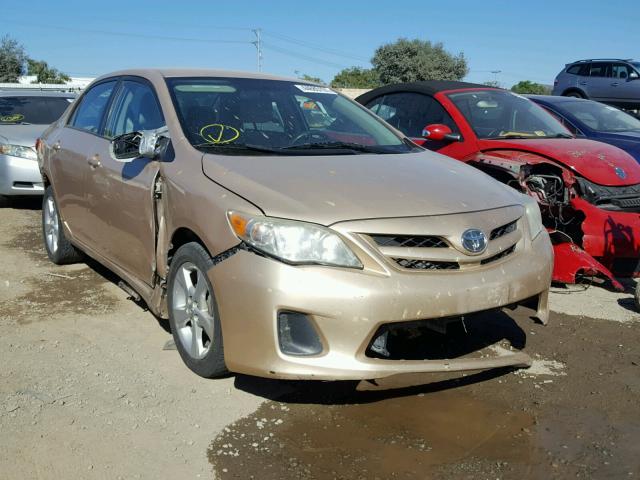 2T1BU4EE0BC631381 - 2011 TOYOTA COROLLA BA GOLD photo 1