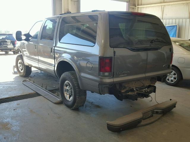 1FMSU43P63EB56074 - 2003 FORD EXCURSION TAN photo 3