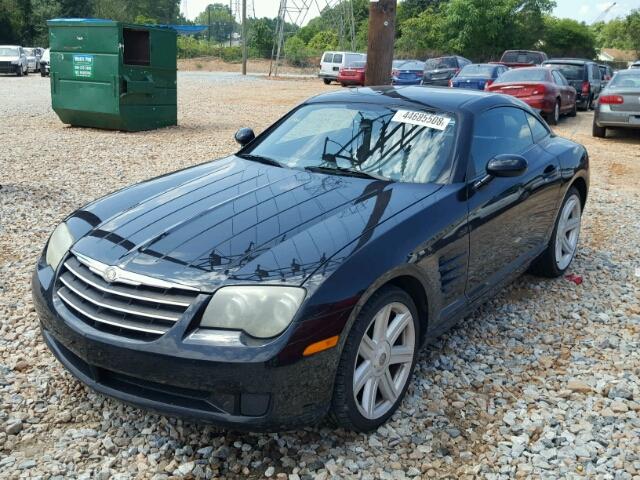 1C3AN59LX6X066768 - 2006 CHRYSLER CROSSFIRE BLACK photo 2