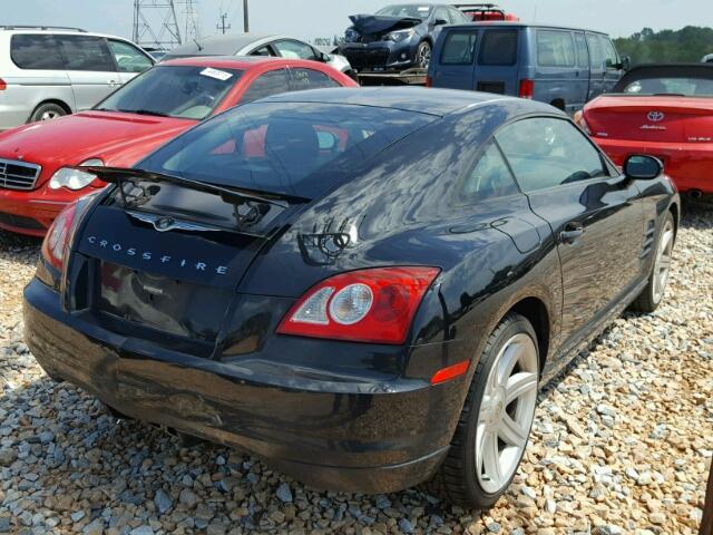 1C3AN59LX6X066768 - 2006 CHRYSLER CROSSFIRE BLACK photo 4