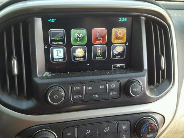 1GCGTCE34G1222765 - 2016 CHEVROLET COLORADO L SILVER photo 9