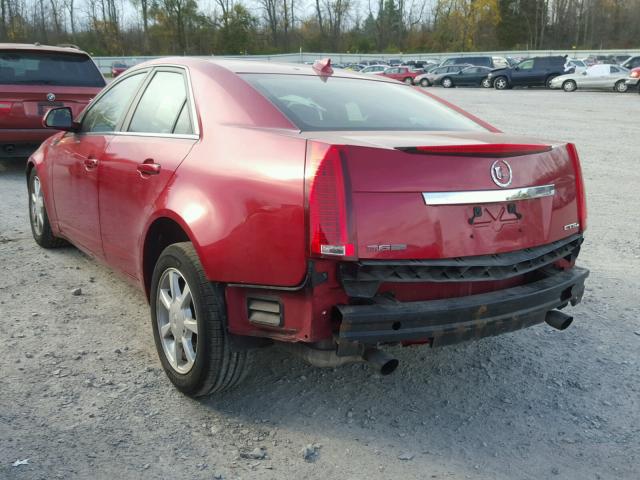 1G6DS57V390106260 - 2009 CADILLAC CTS HI FEA RED photo 3