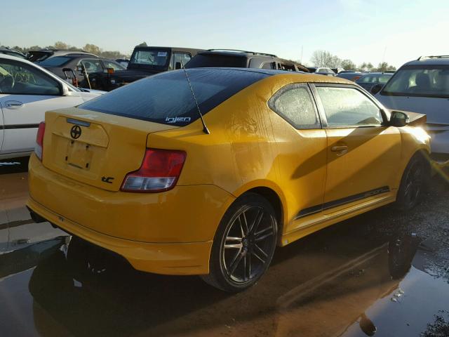 JTKJF5C71C3024957 - 2012 TOYOTA SCION TC YELLOW photo 4