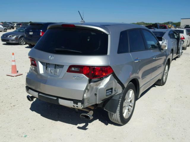 5J8TB2H58AA005284 - 2010 ACURA RDX TECHNO SILVER photo 4