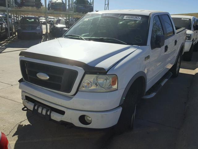 1FTPW14V76FB70869 - 2006 FORD F150 SUPER WHITE photo 2