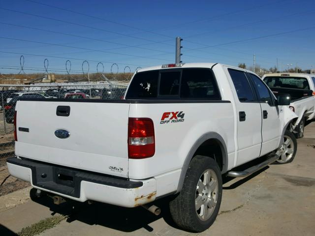 1FTPW14V76FB70869 - 2006 FORD F150 SUPER WHITE photo 4