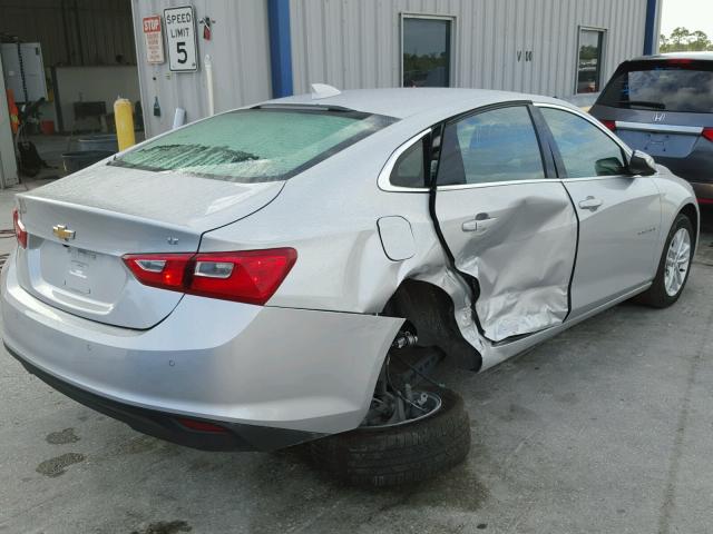 1G1ZE5STXGF324814 - 2016 CHEVROLET MALIBU LT SILVER photo 4