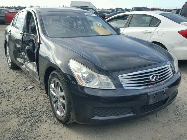 JNKBV61E27M722806 - 2007 INFINITI G35 BLACK photo 1