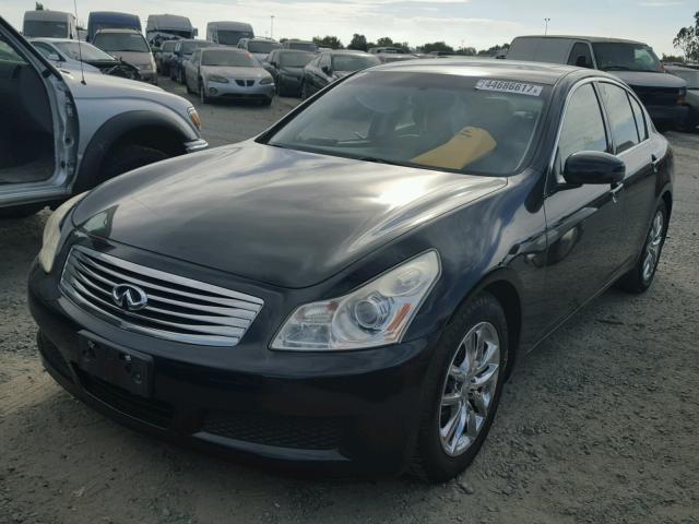 JNKBV61E27M722806 - 2007 INFINITI G35 BLACK photo 2