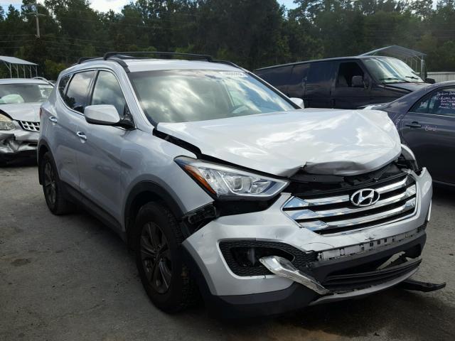 5XYZU3LB6EG213711 - 2014 HYUNDAI SANTA FE S SILVER photo 1