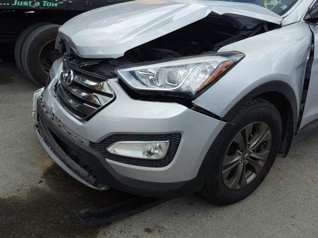 5XYZU3LB6EG213711 - 2014 HYUNDAI SANTA FE S SILVER photo 9