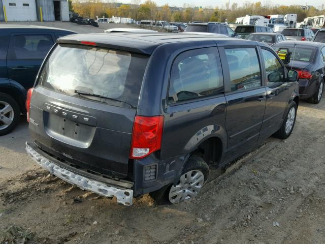 2C4RDGBG9ER420805 - 2014 DODGE GRAND CARA GRAY photo 4