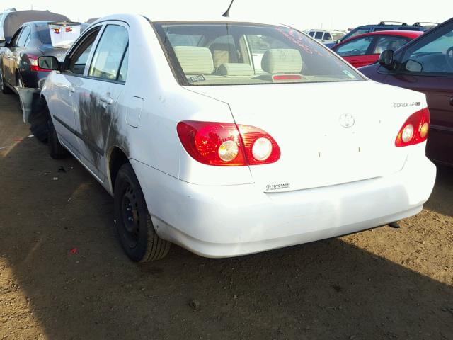 1NXBR32E57Z795618 - 2007 TOYOTA COROLLA WHITE photo 3