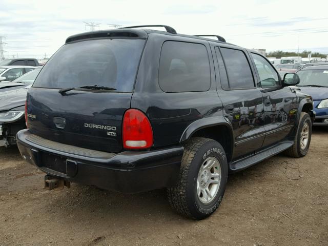 1D8HS58N43F505813 - 2003 DODGE DURANGO SL BLACK photo 4