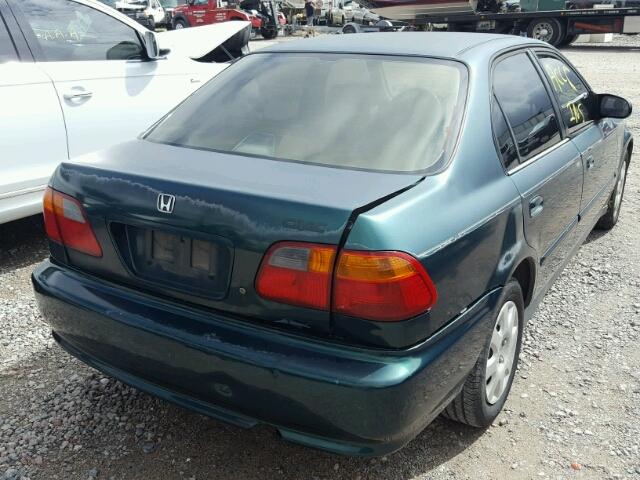 2HGEJ6614YH508308 - 2000 HONDA CIVIC BASE 绿色 照片 4