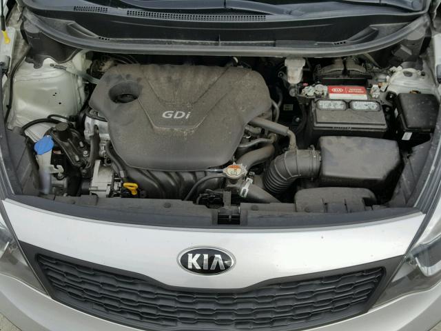 KNADM4A34F6464546 - 2015 KIA RIO LX SILVER photo 7