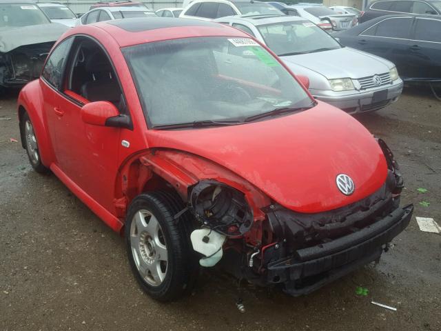 3VWCS21C21M414145 - 2001 VOLKSWAGEN NEW BEETLE RED photo 1