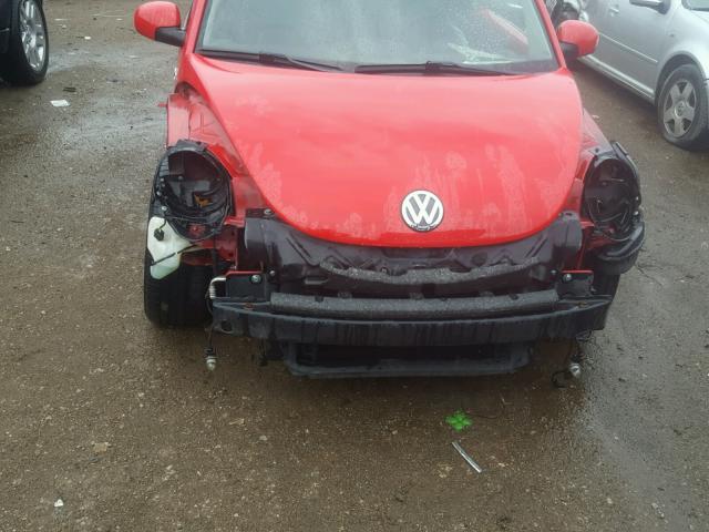 3VWCS21C21M414145 - 2001 VOLKSWAGEN NEW BEETLE 红色 照片 9
