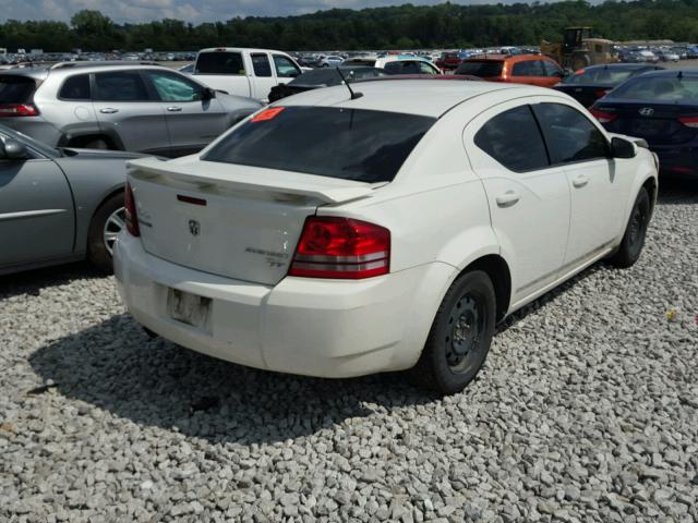 1B3CC5FV1AN202209 - 2010 DODGE AVENGER R/ WHITE photo 4