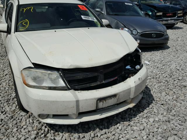 1B3CC5FV1AN202209 - 2010 DODGE AVENGER R/ WHITE photo 9