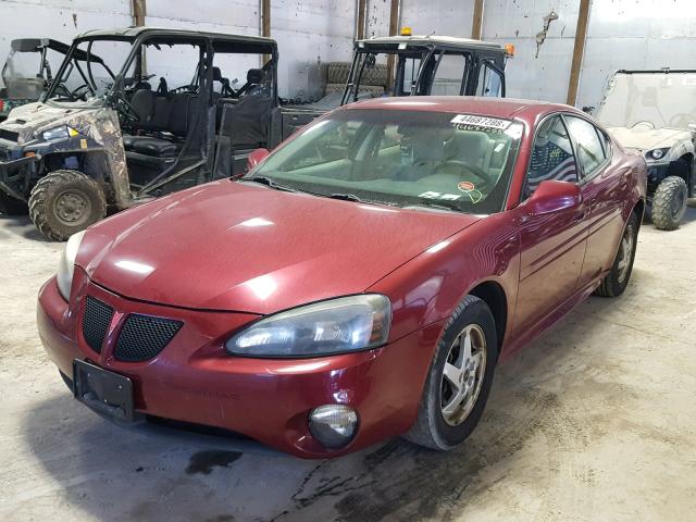 2G2WP522541255467 - 2004 PONTIAC GRAND PRIX MAROON photo 2
