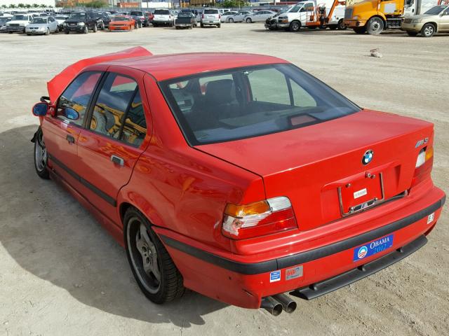 WBSCD0328VEE10582 - 1997 BMW M3 AUTOMAT RED photo 3