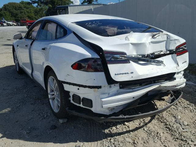 5YJSA1H21FF088732 - 2015 TESLA MODEL S 85 WHITE photo 3