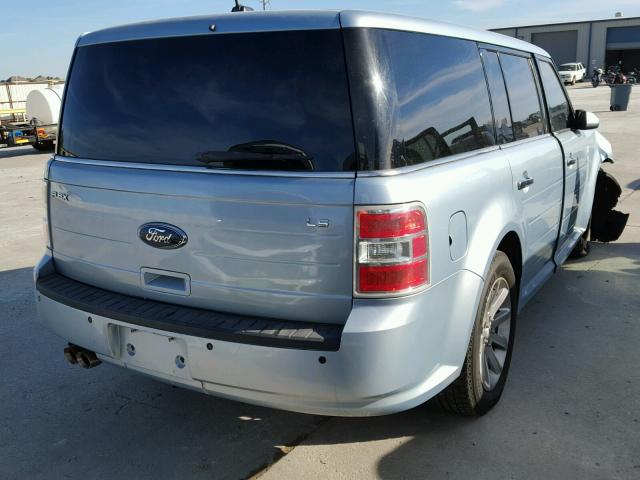 2FMDK52C19BA36691 - 2009 FORD FLEX SEL BLUE photo 4