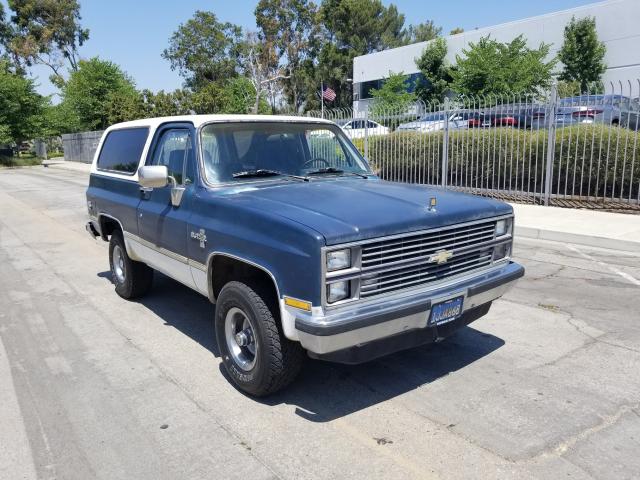 1G8EK18L4EF121603 - 1984 CHEVROLET BLAZER K10 BLUE photo 1