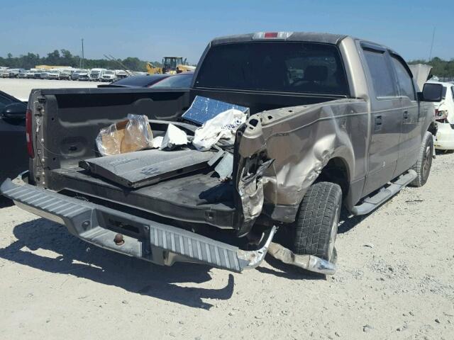 1FTRW12W04KD29532 - 2004 FORD F150 SUPER TAN photo 4