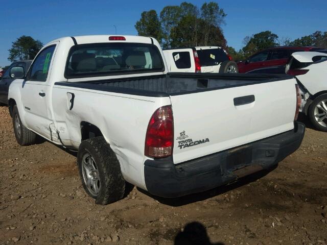 5TENX22N88Z525258 - 2008 TOYOTA TACOMA WHITE photo 3