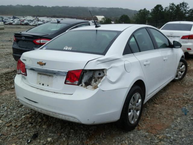 1G1PC5SH4C7183395 - 2012 CHEVROLET CRUZE WHITE photo 4