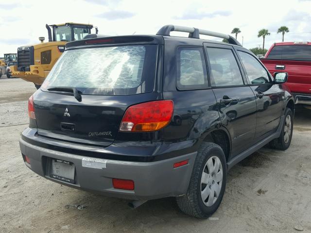 JA4LX31G13U017824 - 2003 MITSUBISHI OUTLANDER BLACK photo 4