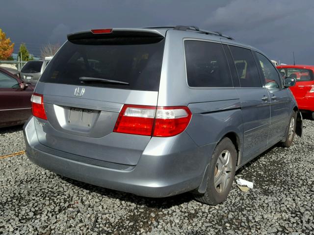 5FNRL38676B033502 - 2006 HONDA ODYSSEY EX GRAY photo 4