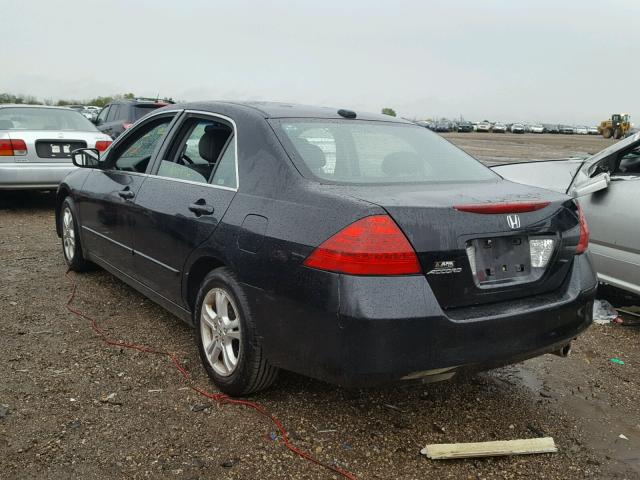 1HGCM56817A133173 - 2007 HONDA ACCORD EX BLACK photo 3