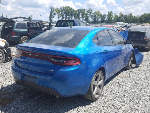 1C3CDFEB0FD253596 - 2015 DODGE DART GT BLUE photo 4