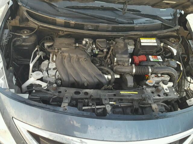 3N1CN7AP9FL881198 - 2015 NISSAN VERSA S BLUE photo 7